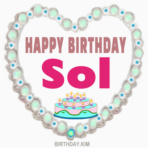 Happy Birthday Sol Gif
