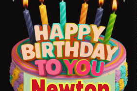 Happy Birthday Newton Gif