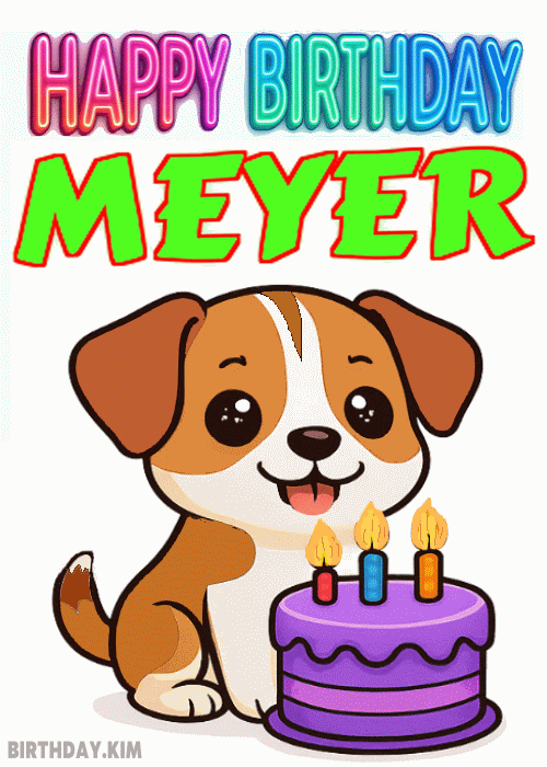 Happy Birthday Meyer GIF
