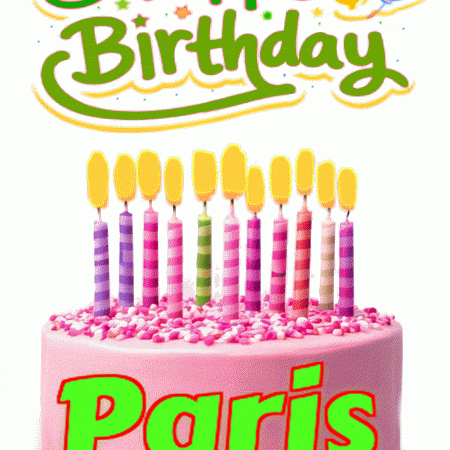 Happy Birthday Paris GIF