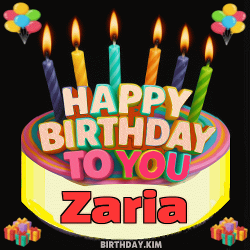 Happy Birthday Zaria GIF