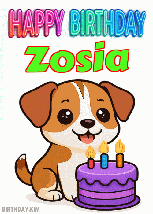 Happy Birthday Zosia GIF
