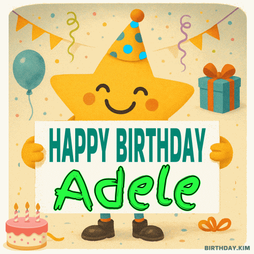 Happy Birthday Adele GIF
