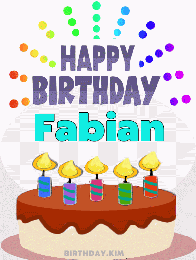 Happy Birthday Fabian GIF