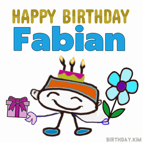 Happy Birthday Fabian GIF