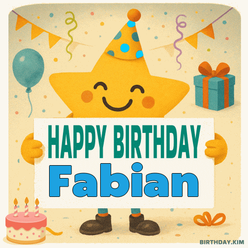 Happy Birthday Fabian GIF