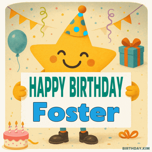 Happy Birthday Foster GIF