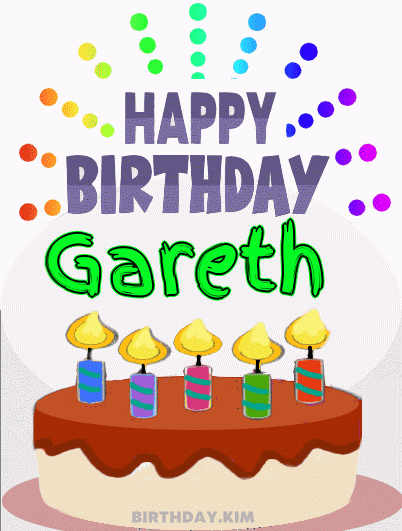 Happy Birthday Gareth GIF