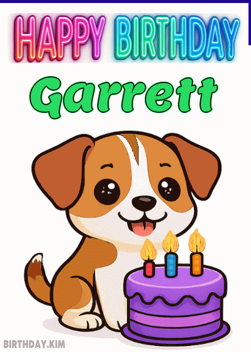 Happy Birthday Garrett GIF