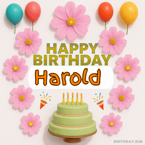 Happy Birthday Harold GIF