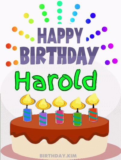 Happy Birthday Harold GIF