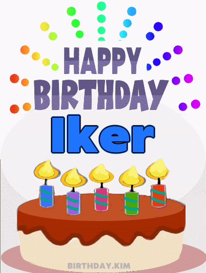 Happy Birthday Iker GIF