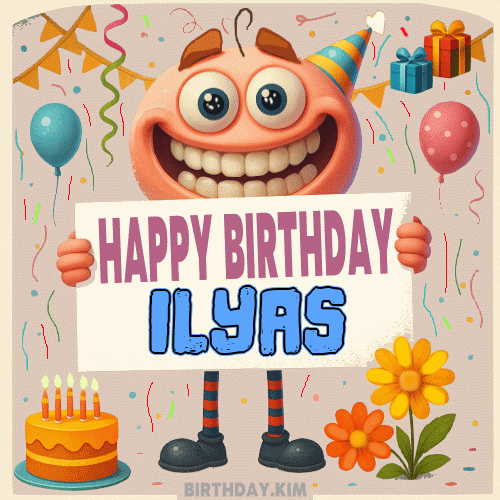 Happy Birthday Ilyas GIF