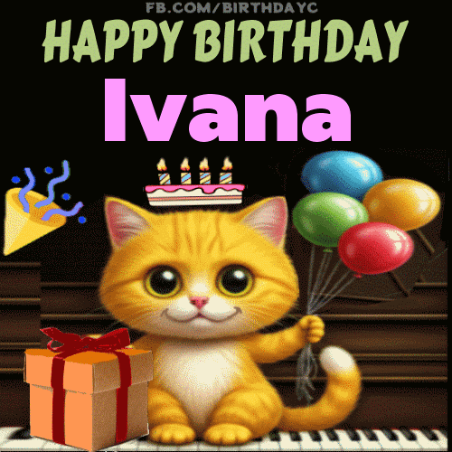 Happy Birthday Ivana GIF