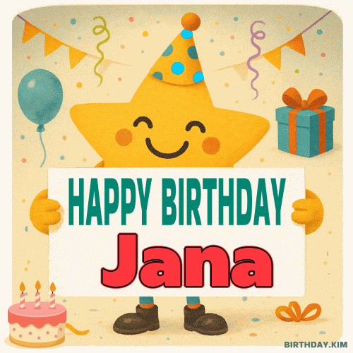 Happy Birthday Jana GIF
