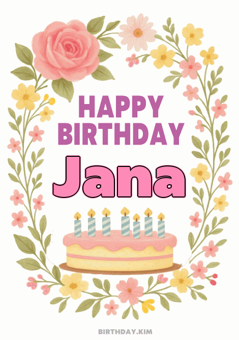 Happy Birthday Jana GIF