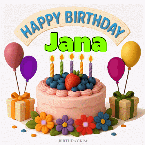 Happy Birthday Jana GIF