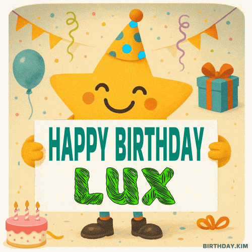Happy Birthday Lux GIF