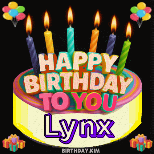 Happy Birthday Lynx GIF