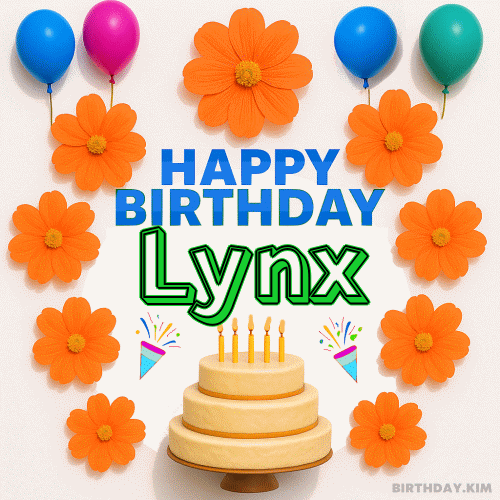 Happy Birthday Lynx GIF