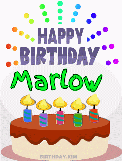 Happy Birthday Marlow GIF