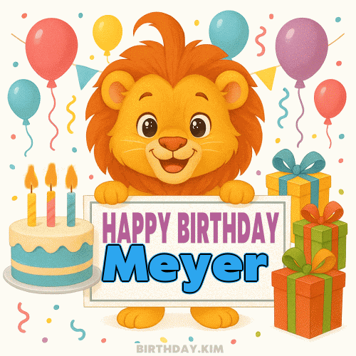 Happy Birthday Meyer GIF