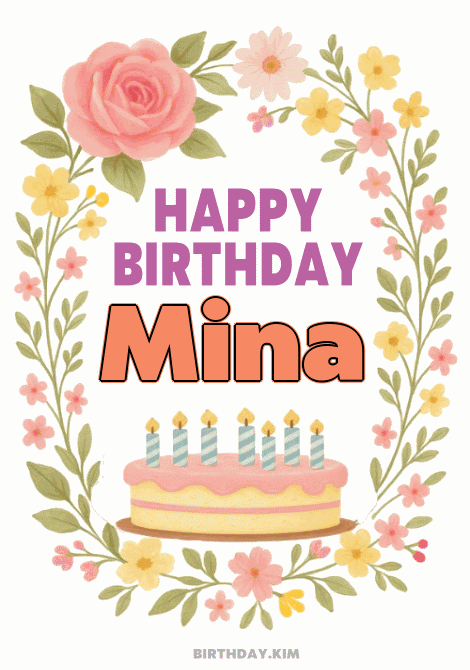 Happy Birthday Mina GIF