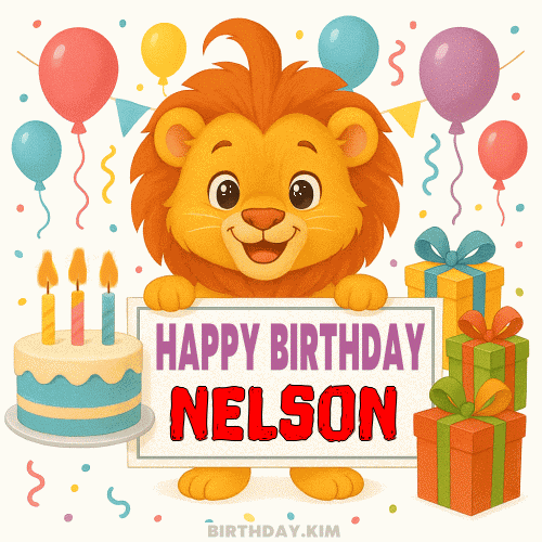 Happy Birthday Nelson GIF