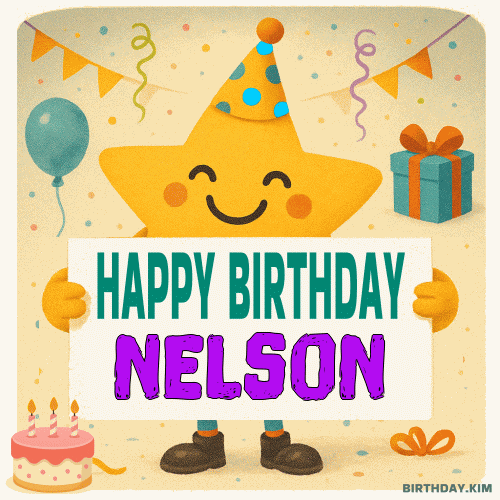 Happy Birthday Nelson GIF