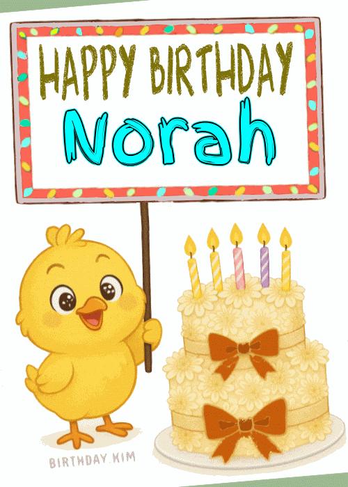 Happy Birthday Norah GIF