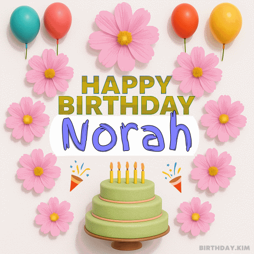 Happy Birthday Norah GIF