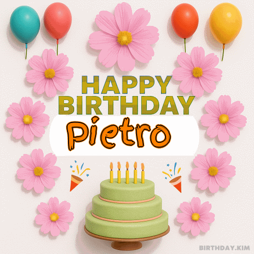 Happy Birthday Pietro GIF
