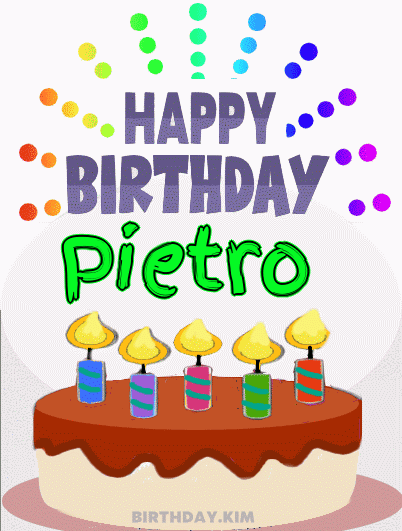 Happy Birthday Pietro GIF