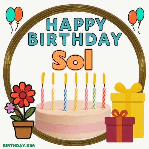 Happy Birthday Sol Gif