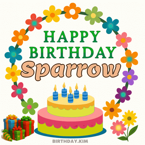 Happy Birthday Sparrow GIF