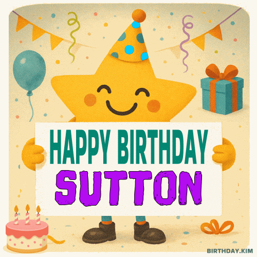 Happy Birthday Sutton GIF