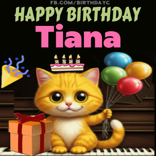 Happy Birthday Tiana GIF