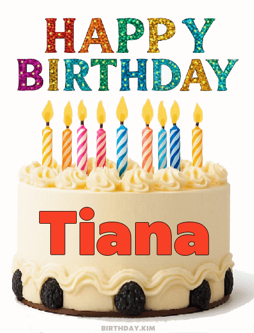 Happy Birthday Tiana GIF