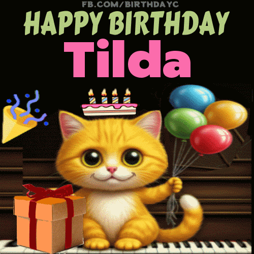Happy Birthday Tilda GIF