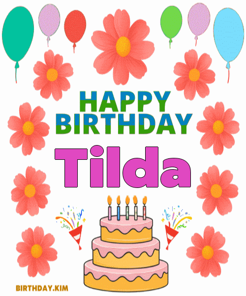 Happy Birthday Tilda GIF