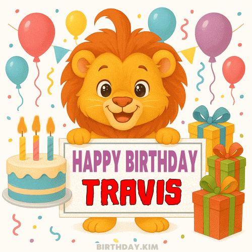 Happy Birthday Travis GIF