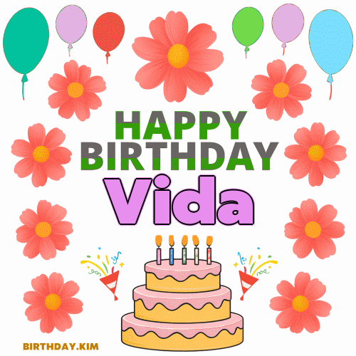 Happy Birthday Vida GIF