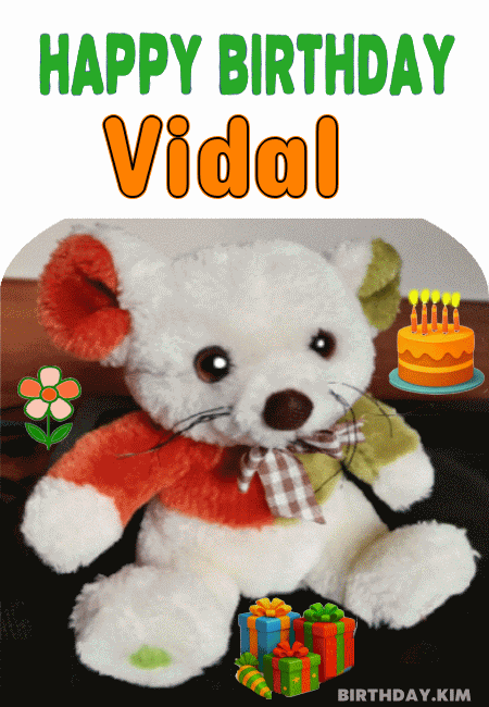 Happy Birthday Vidal GIF