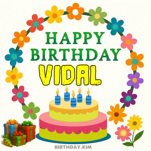 Happy Birthday Vidal GIF