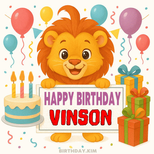 Happy Birthday Vinson GIF