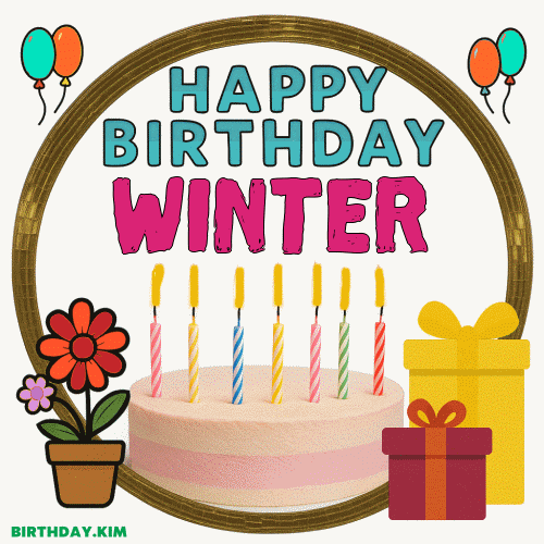 Happy Birthday Winter GIF