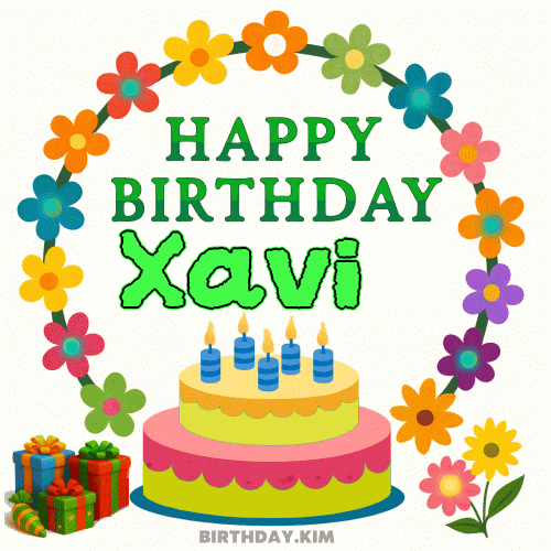 Happy Birthday Xavi GIF