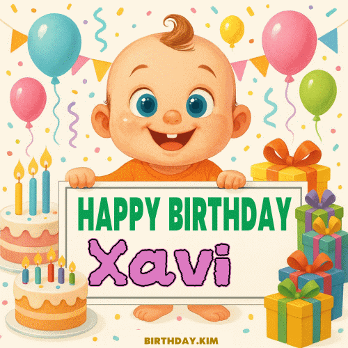 Happy Birthday Xavi GIF