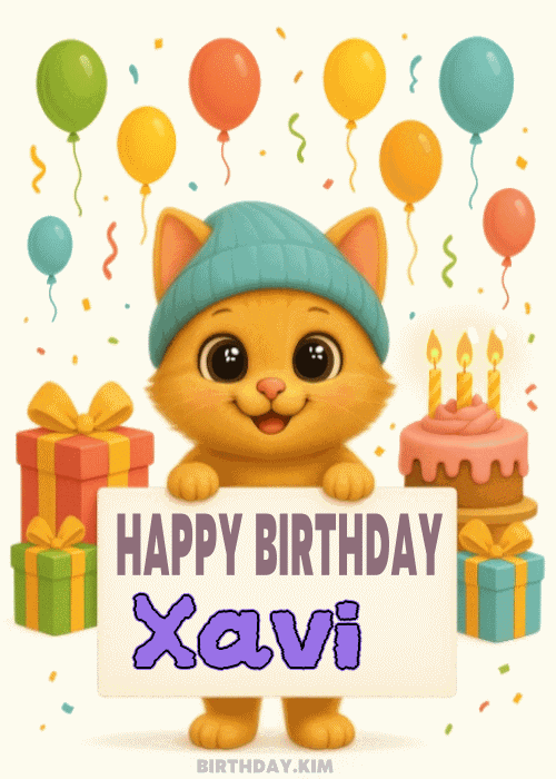Happy Birthday Xavi GIF