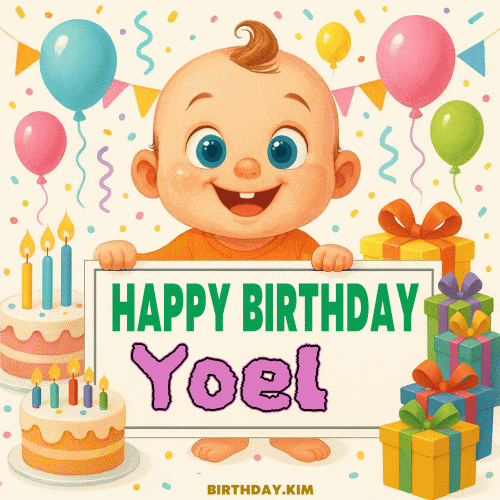 Happy Birthday Yoel GIF